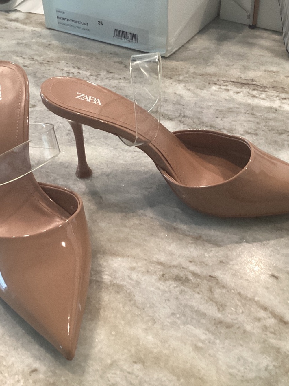 Zara high heel mules